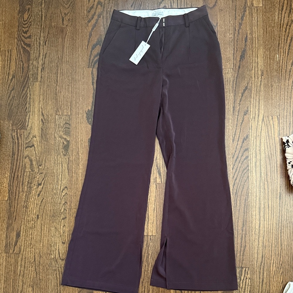 Petal and pup burgundy Wide-Leg Trousers NWT